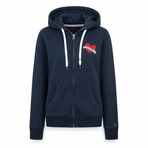 Tommy Hilfiger Denim Women's Navy Full Zip Hoodie Size M