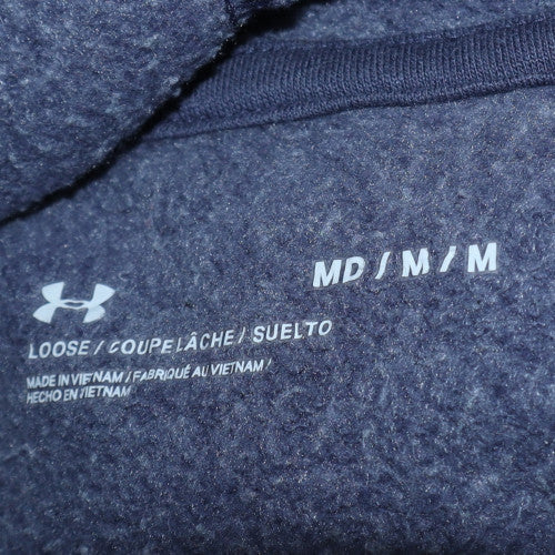 Under Armour Womens Blue Pullover Hoodie Size M Loose Fit Casual Sportswear