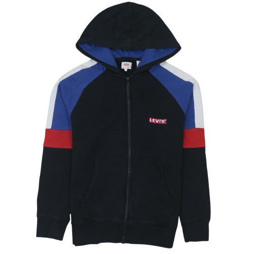 Levi's Men's Black Full Zip Hoodie Size S Classic Logo Sweatshirt
