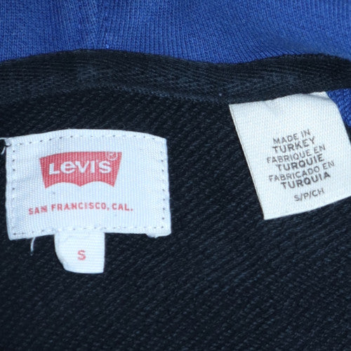 Levi's Men's Black Full Zip Hoodie Size S Classic Logo Sweatshirt