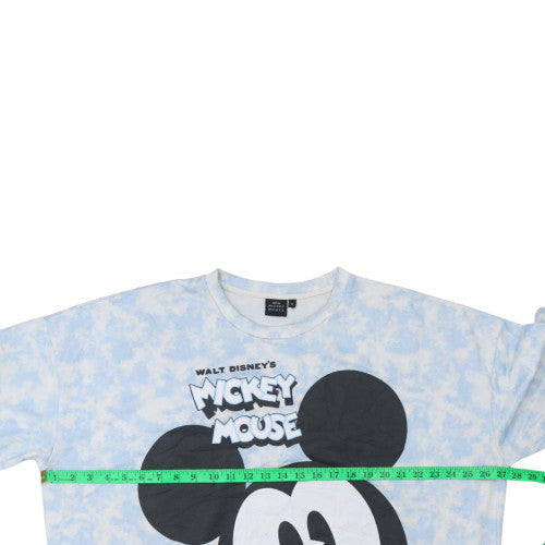 Primark Women Blue Mickey Mouse Pullover Sweatshirt XL