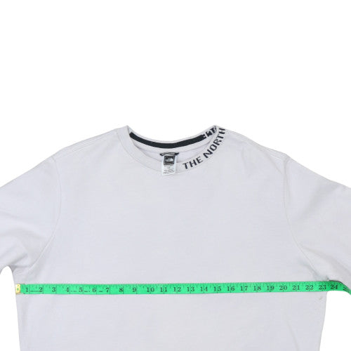The North Face Men's White Medium Crew Neck Pullover Sweatshirt