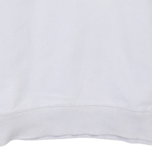 The North Face Men's White Medium Crew Neck Pullover Sweatshirt