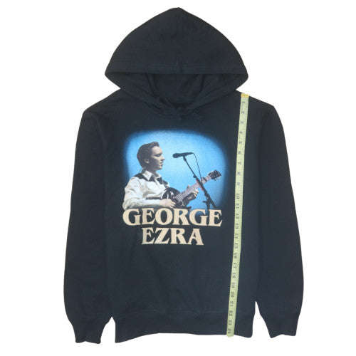 Stedman Unisex Black George Ezra Pullover Hoodie Size S