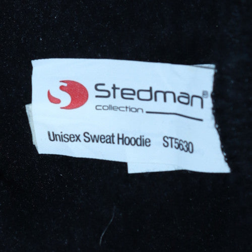 Stedman Unisex Black George Ezra Pullover Hoodie Size S
