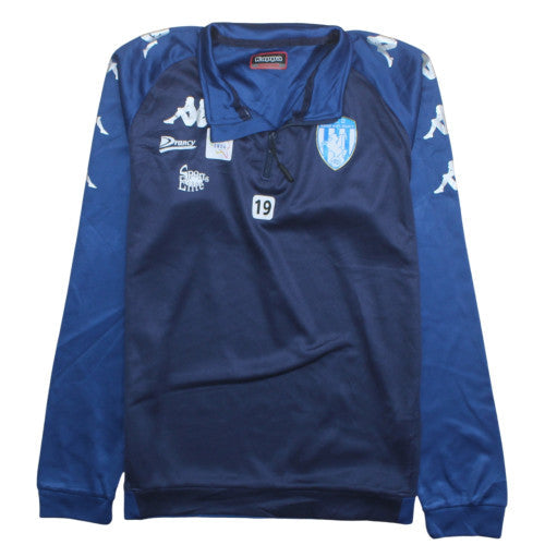 Kappa Mens Blue 1/4 Zip Sports Sweatshirt Medium Lightweight