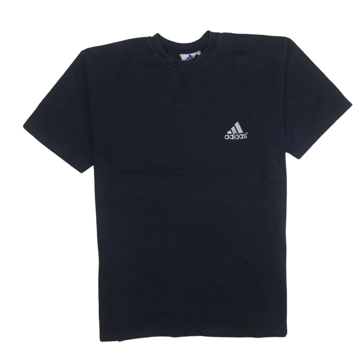 Adidas Men's Black Cotton Crew Neck Short Sleeve Sports T-Shirt L