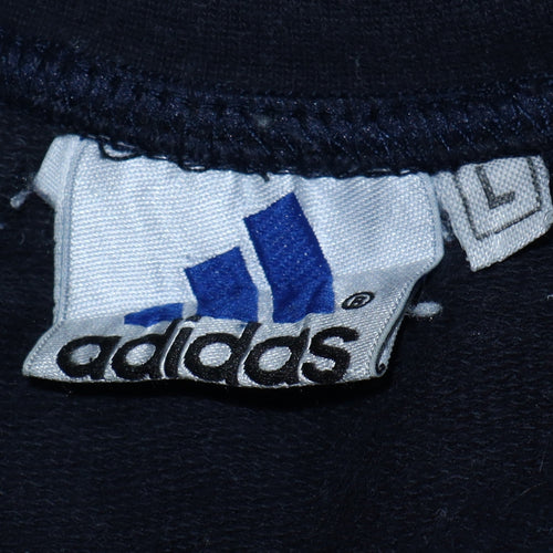 Adidas Men's Black Cotton Crew Neck Short Sleeve Sports T-Shirt L