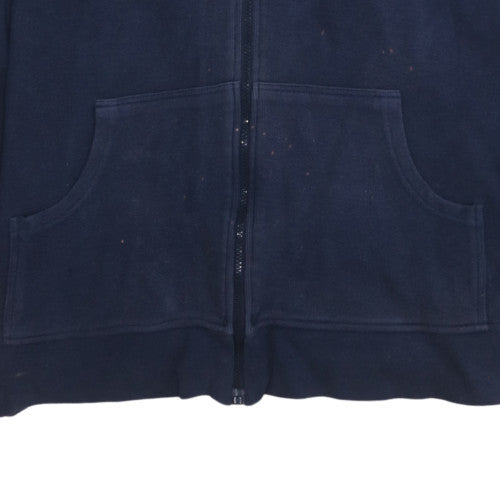 Puma Men's Blue 2XL Full Zip Hoodie Sports Cotton Sweatshirt