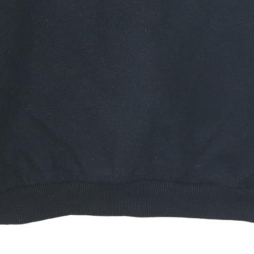 Puma Boys Black Fleece Pullover Sweatshirt Size 146 Regular Fit