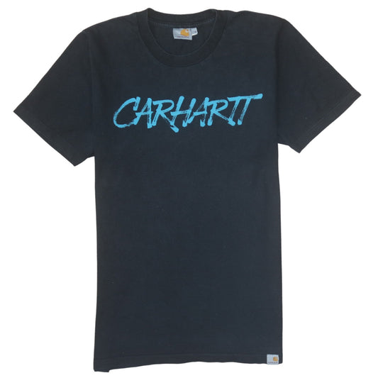 Carhartt Mens Black Cotton Graphic Print Short Sleeve T-Shirt Size S