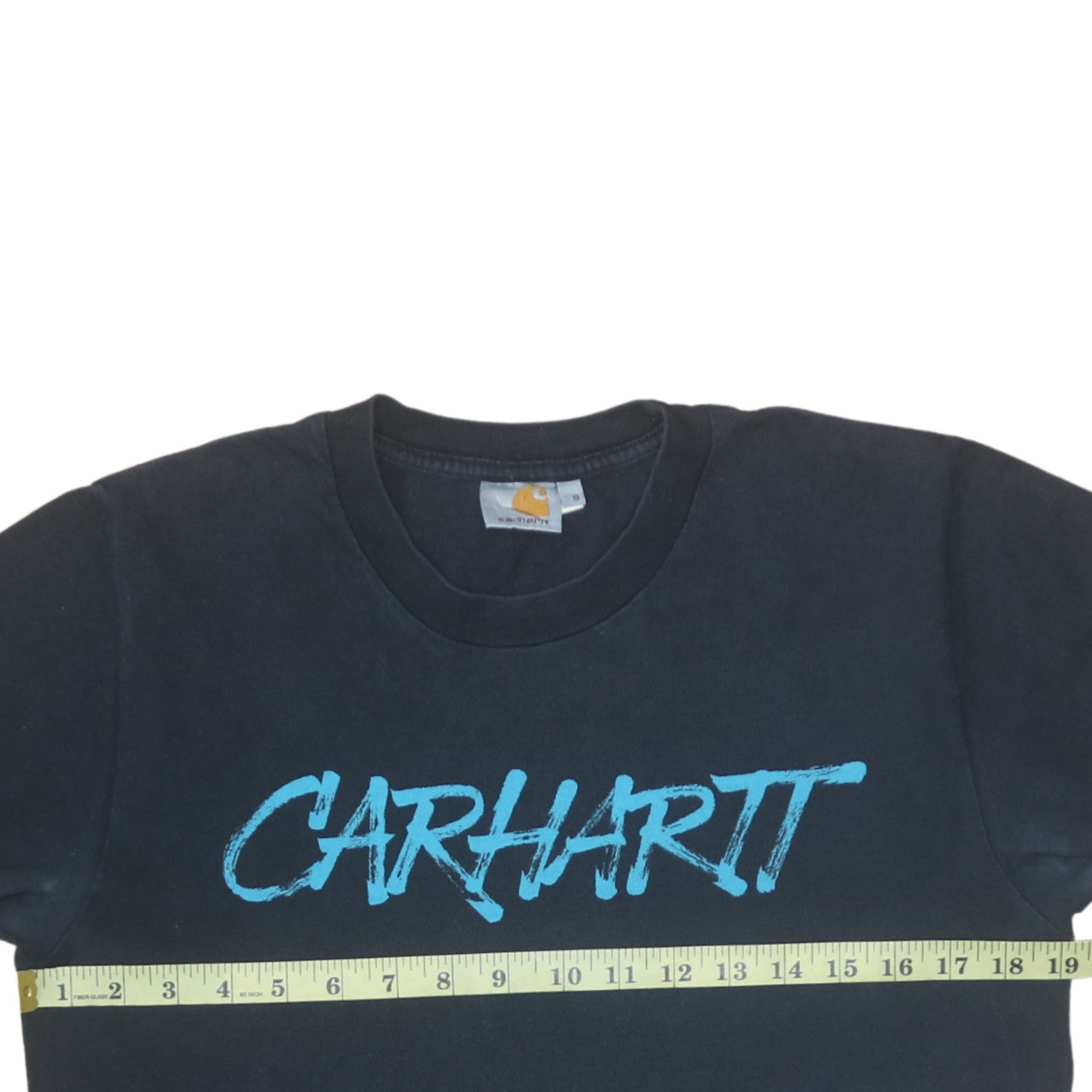 Carhartt Mens Black Cotton Graphic Print Short Sleeve T-Shirt Size S