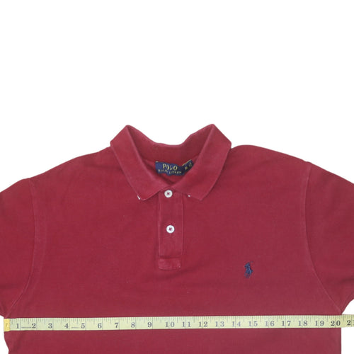 Ralph Lauren Men's Red XL Cotton Polo Shirt Classic Fit