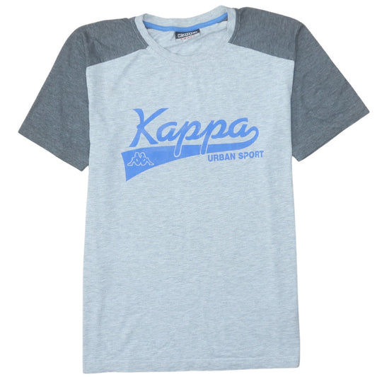 Kappa Men's Grey Short Sleeve Crew Neck Graphic T-Shirt Small