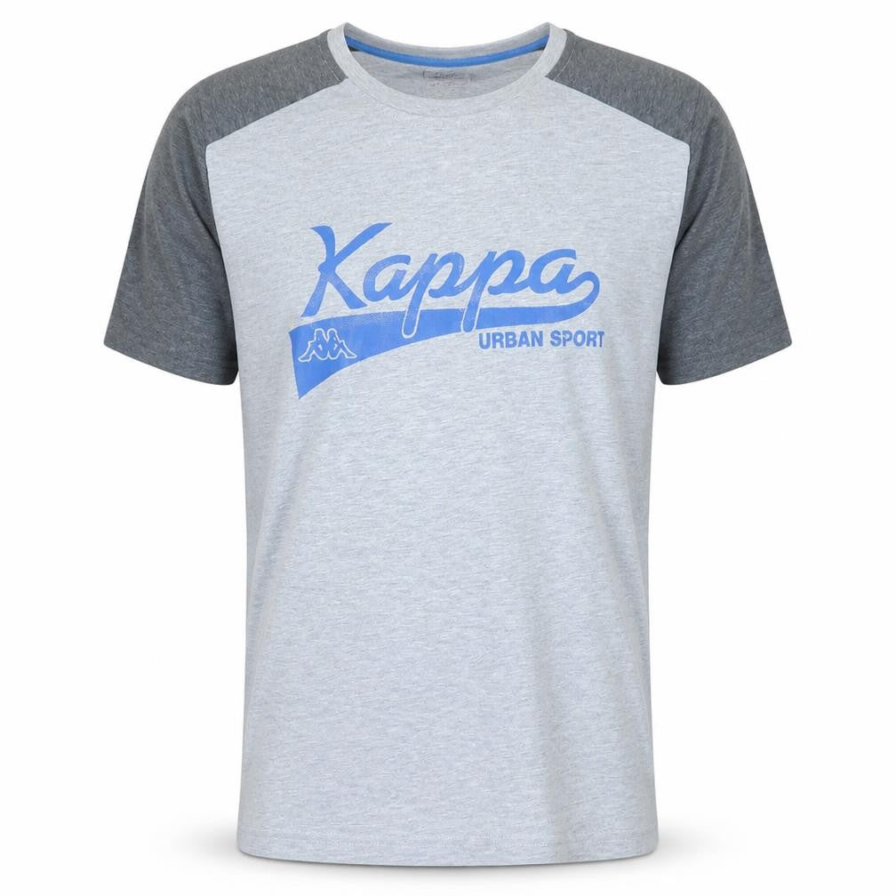 Kappa Men's Grey Short Sleeve Crew Neck Graphic T-Shirt Small
