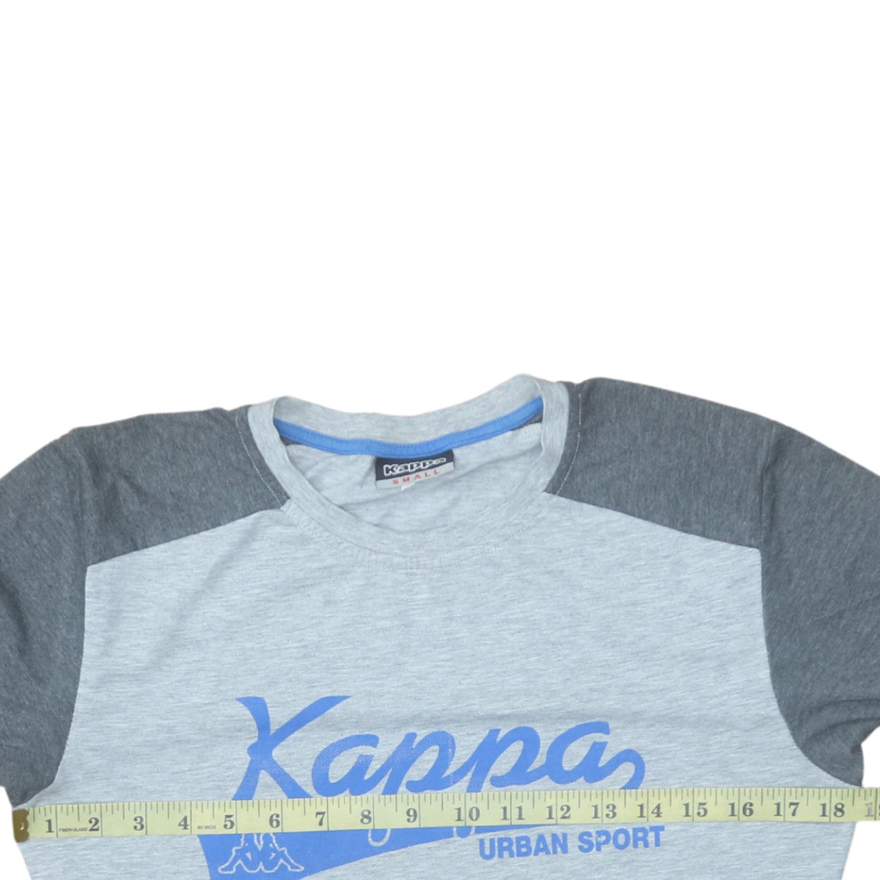 Kappa Men's Grey Short Sleeve Crew Neck Graphic T-Shirt Small