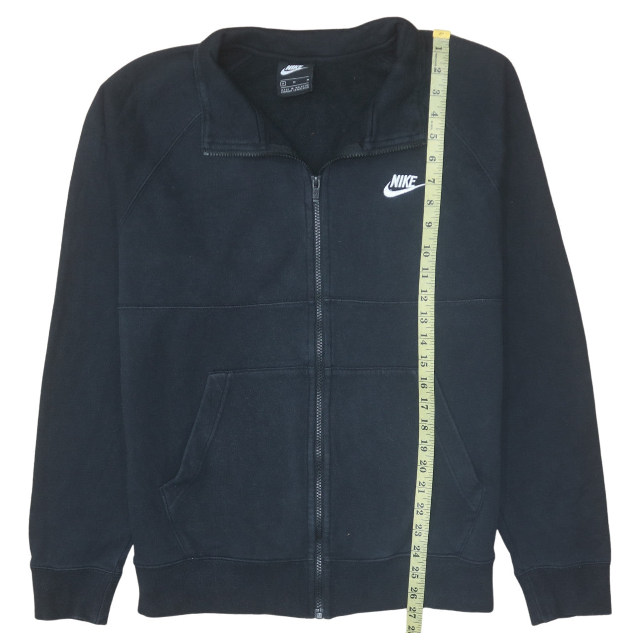 Nike Men's Black Medium Full Zip Fleece Track Jacket