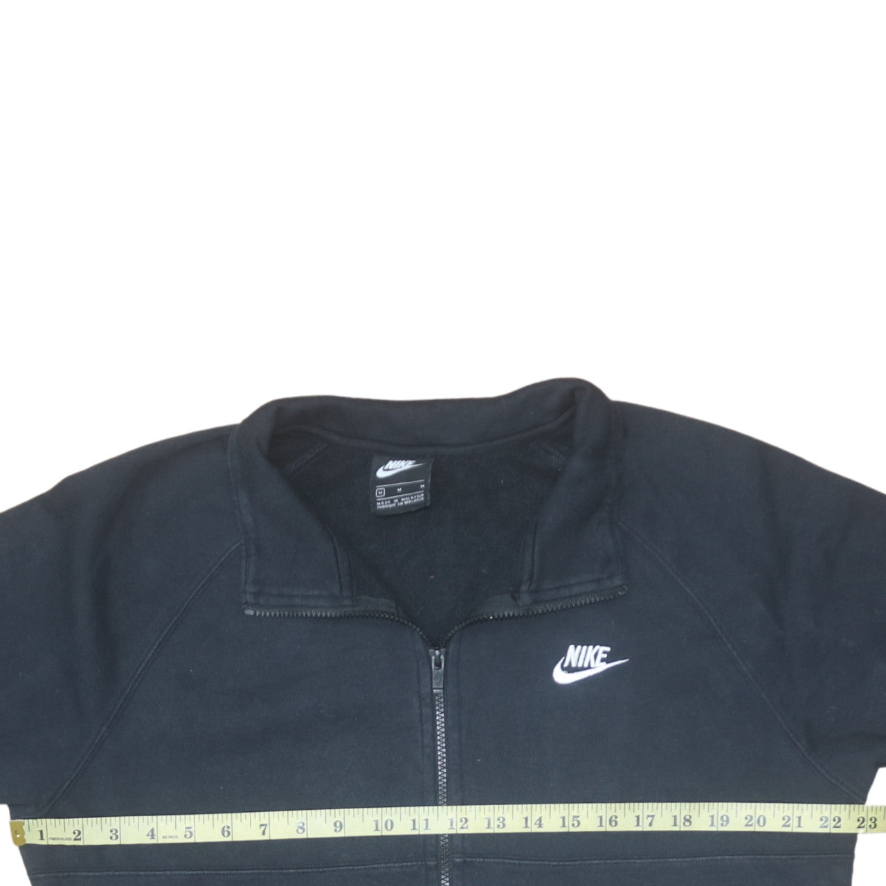 Nike Men's Black Medium Full Zip Fleece Track Jacket
