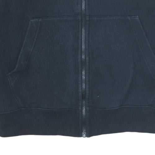 Nike Men's Black Medium Full Zip Fleece Track Jacket