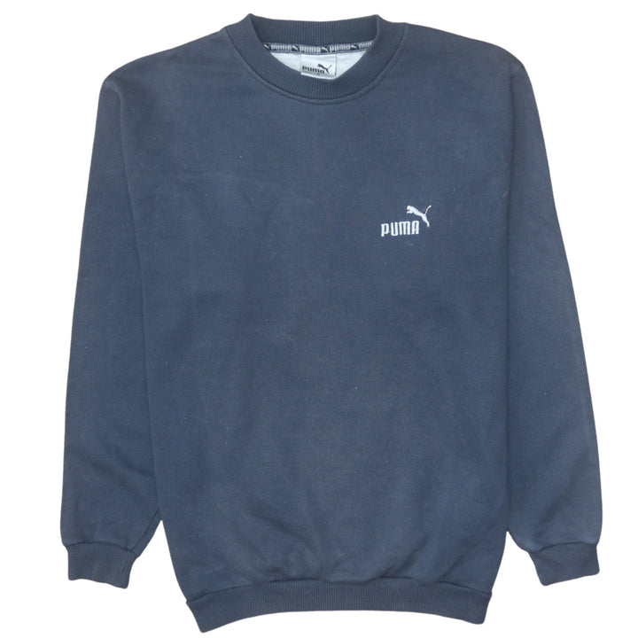 Puma Men's Blue Regular Fit Crew Neck Sweatshirt Size S
