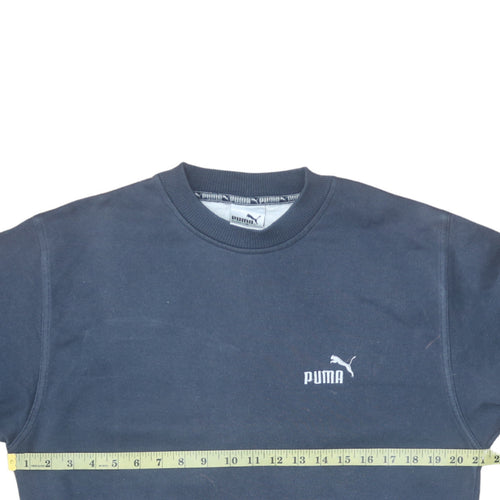 Puma Men's Blue Regular Fit Crew Neck Sweatshirt Size S