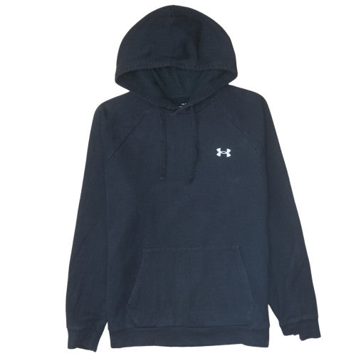 Under Armour Men's Black Pullover Hoodie Size L Loose Fit ColdGear