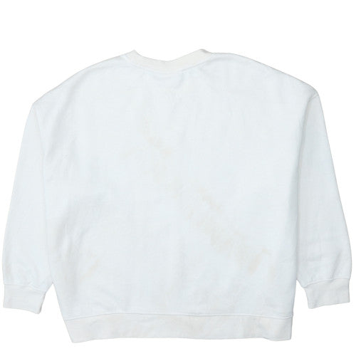 Disney Women White 2XL Pullover Sweatshirt Mickey Mouse Graphic