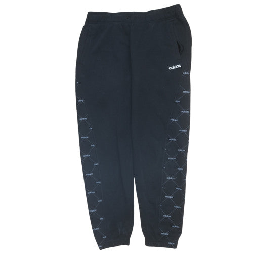 Adidas Womens Black Jogger Trousers Size M Regular Fit Sportswear