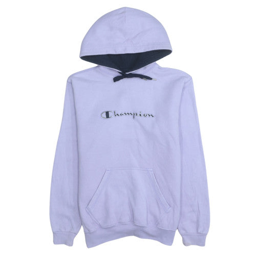 Champion Womens Lilac Pullover Hoodie Size S Cotton Blend Logo