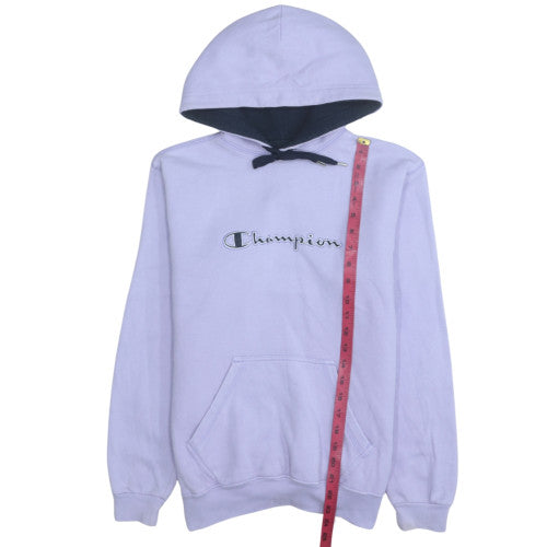 Champion Womens Lilac Pullover Hoodie Size S Cotton Blend Logo