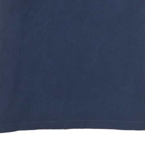 Tommy Hilfiger Men's Blue XL Slim Fit Cotton Polo Shirt