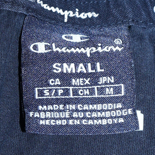 Champion Men's Blue Small Crew Neck Logo Graphic T-Shirt