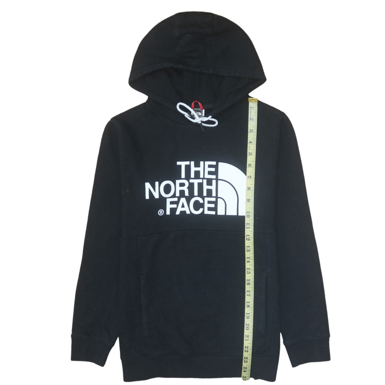 The North Face Womens Black Medium Pullover Hoodie Cotton Logo Sweatshirt