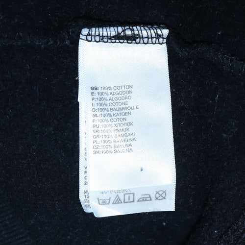 The North Face Womens Black Medium Pullover Hoodie Cotton Logo Sweatshirt