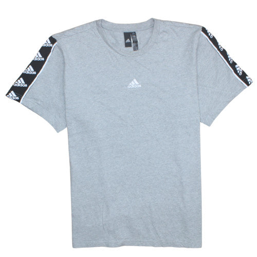 adidas Men’s Grey Short Sleeve Crew Neck Sports T-Shirt XL