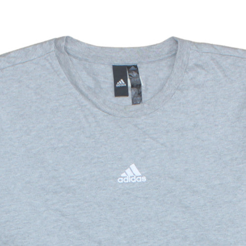 adidas Men’s Grey Short Sleeve Crew Neck Sports T-Shirt XL