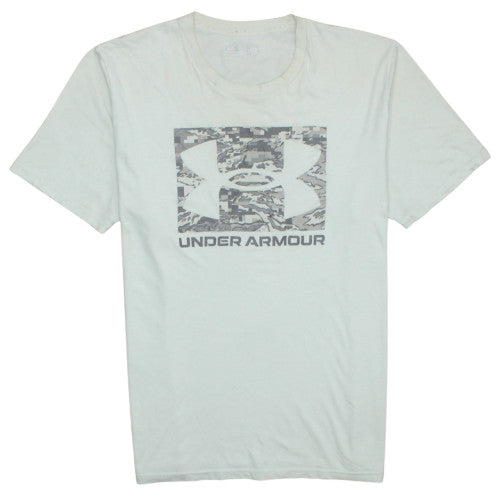 Under Armour Men's White Graphic Loose Fit T-Shirt Size L
