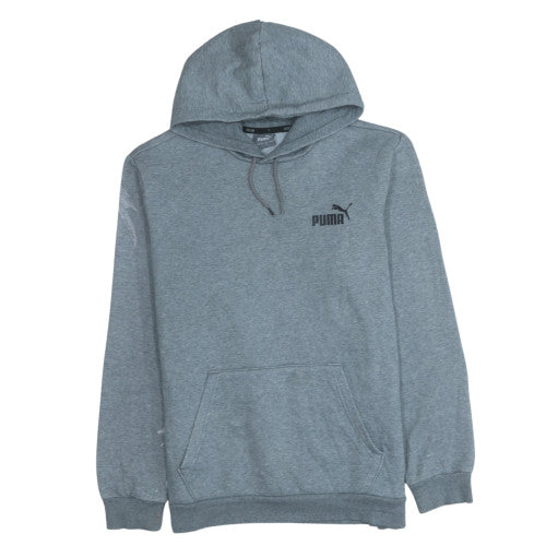 Puma Men’s Grey Pullover Hoodie M Regular Fit Sportswear
