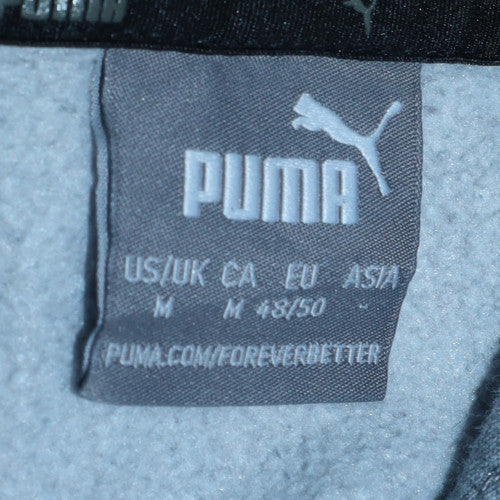 Puma Men’s Grey Pullover Hoodie M Regular Fit Sportswear