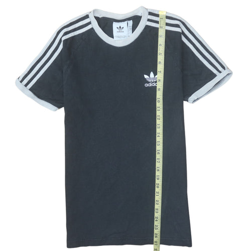 Adidas Men's Black Short Sleeve Crew Neck Retro Sports T-Shirt Size S