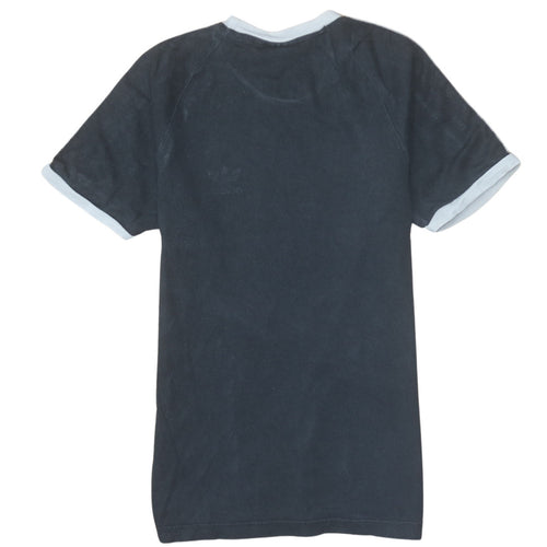 Adidas Men's Black Short Sleeve Crew Neck Retro Sports T-Shirt Size S