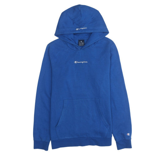 Champion Boys Blue Pullover Hoodie 15-16 Years Classic Fleece Sweatshirt