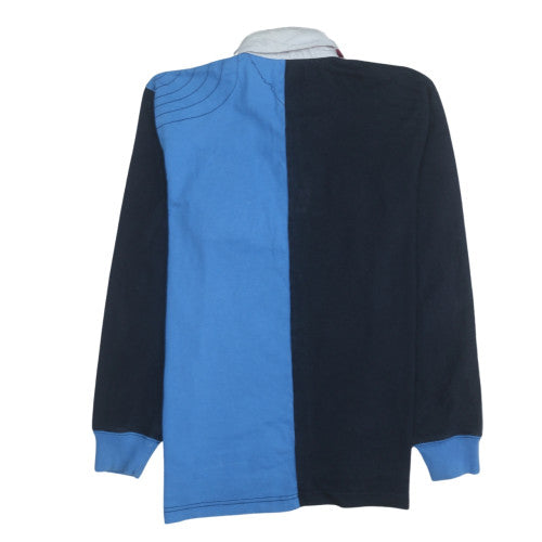 Tommy Hilfiger Men's Blue Collared Henley Sweatshirt M