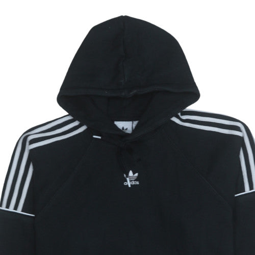 adidas Men's Black Pullover Hoodie L Sports Fleece Sweatshirt