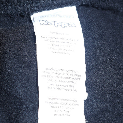Kappa Men's Black Fleece Sweatpants Size L Regular Fit Activewear
