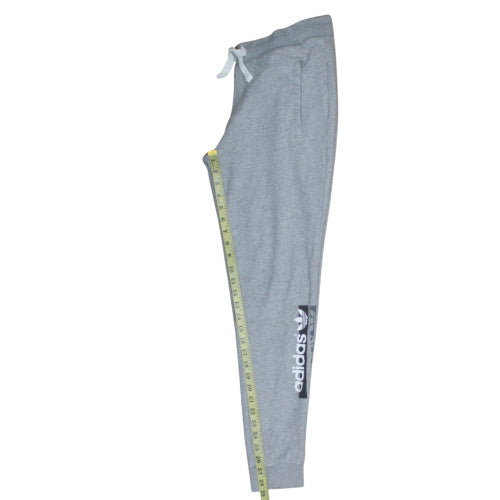 Adidas Womens Grey Jogger Sweatpants Size 12 Drawstring Regular Fit