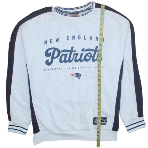 Primark Men’s White XL Pullover Sweatshirt New England Patriots Logo