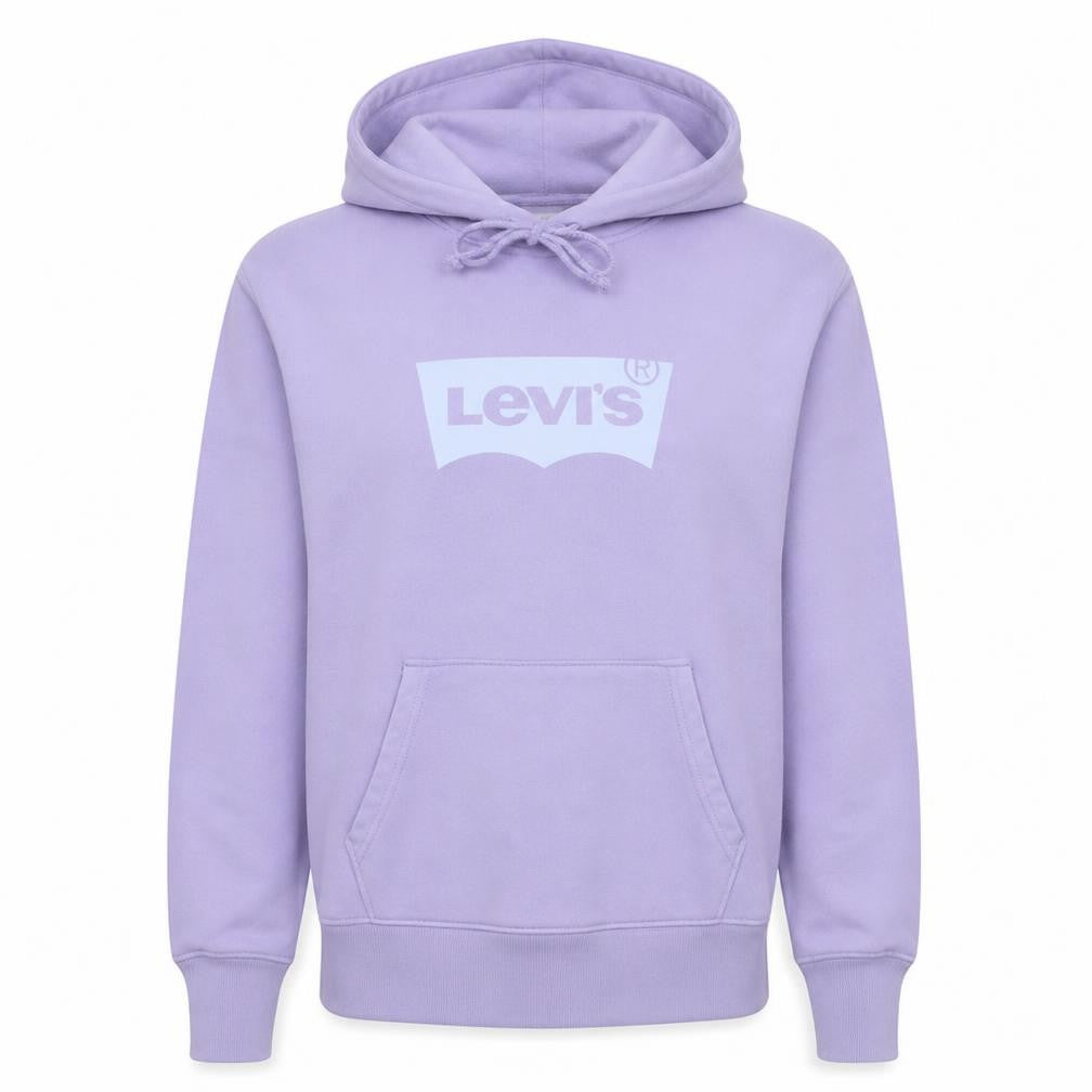 Levi's Women's Lilac Pullover Hoodie XS Logo Design Casual Cotton