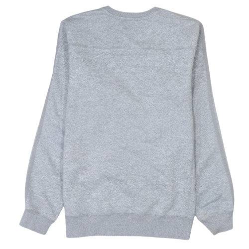 Adidas Mens Grey Pullover Sweatshirt M Crew Neck Fleece Sportswear