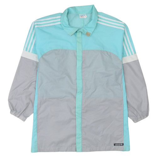 adidas Men's Blue Vintage Windbreaker Jacket Size M Retro Sportswear